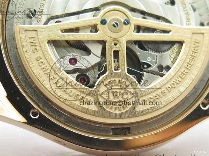 MIROTIME 0308 Compact Portugieser Perpetual Calendar IW503302 RG V9F 1:1 Best Edition White Dial on Brown Leather Strap A 7113